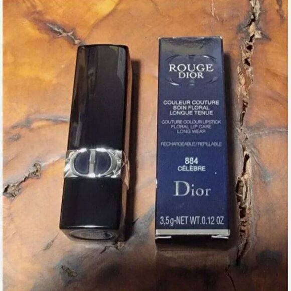 Rouge Dior Couture Floral Long Wear Lipstick #884 Celebre - Matte NIB - Picture 2 of 4